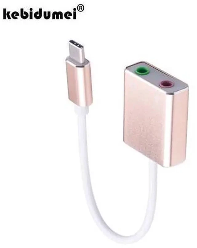 Alt view image 5 of 6 - USB 2.0 External Sound Card Virtual 7.1 Channel 3D Mini Audio Adapter For Microphone Headphone USB C Type C Sound Card