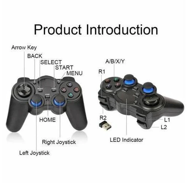 Alt view image 5 of 5 - 2.4G Wireless Controller Gamepad Android Wireless Joystick Joypad For Android Tablet Phone PC Smart TV Network Set-Top Box