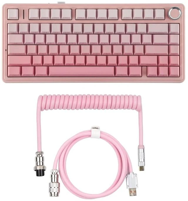 Main image of X Aula F75 75% Wireless Gaming Keyboard+Puff Aviator Coiled USB Cable