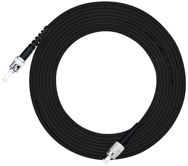 Alt view image 2 of 2 - 50M FC to ST Outdoor Armored Simplex 9/125 SM Fiber Optic Cable Jumper Optical Patch Cord Singlemode 50Meters 160ft FC-ST