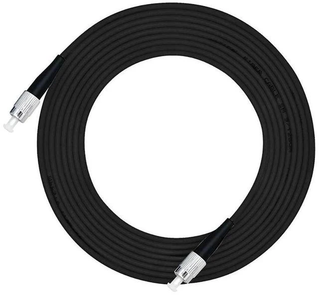 Alt view image 2 of 2 - 100ft/30m FC-FC Outdoor Armored Simplex 9/125 SM Fiber Optic Cable Jumper Optical Patch Cord