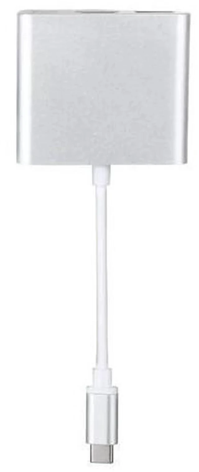 Alt view image 4 of 6 - C USB 3.1 to USB-C 4K USB 3.0 Adapter 3in1 Hub For Apple Macbook NEW usb3.1 Adapter Cable Dropshipping