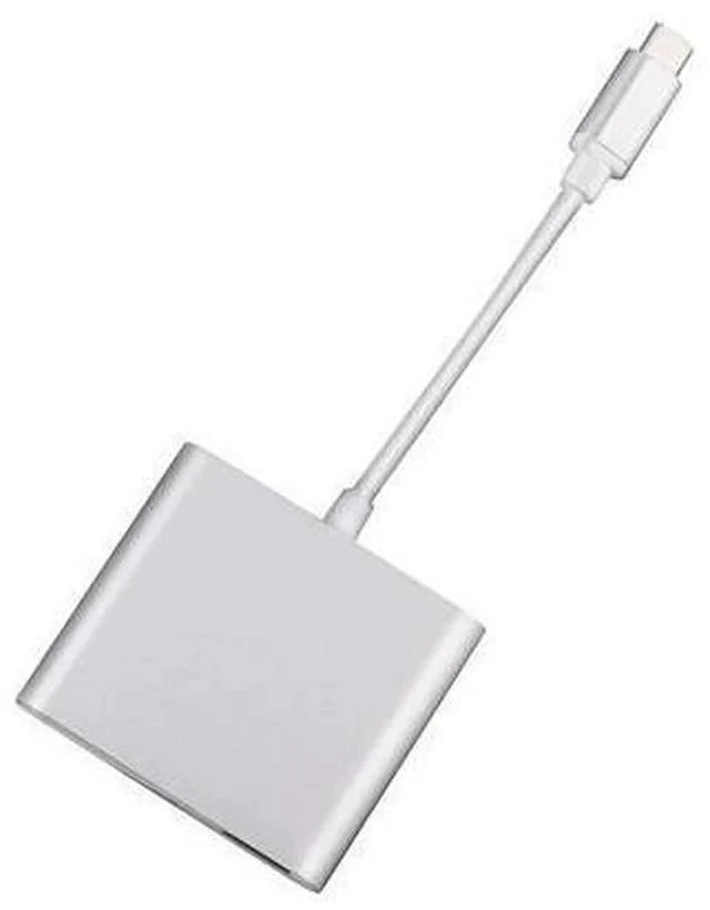 Alt view image 6 of 6 - C USB 3.1 to USB-C 4K USB 3.0 Adapter 3in1 Hub For Apple Macbook NEW usb3.1 Adapter Cable Dropshipping