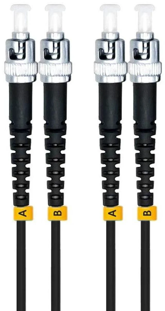 Main image of 75m ST to ST 10G OM3 Outdoor Armored Duplex 50/125 Fiber Optic Cable Jumper Optical Patch Cord Multimode 75meters 245ft ST-ST