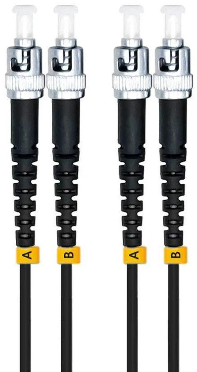 Alt view image 2 of 2 - 75m ST to ST 10G OM3 Outdoor Armored Duplex 50/125 Fiber Optic Cable Jumper Optical Patch Cord Multimode 75meters 245ft ST-ST