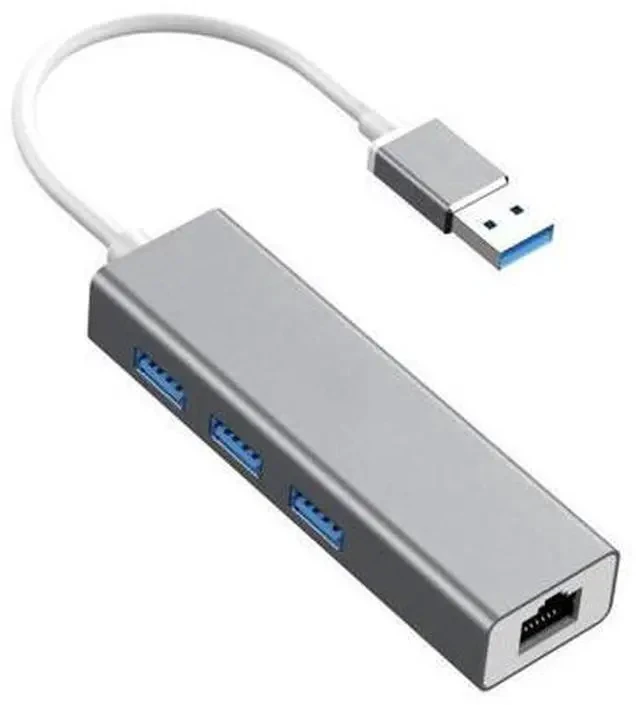 Alt view image 2 of 7 - 4 in 1 Multi USB Hub 3 0 For Laptop PC Computer Accessories Adaptador USB Port Splitter To RJ45 USB 3.0 Hub Adapter Charger