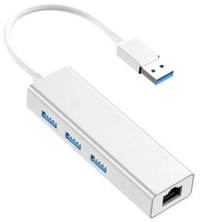 Alt view image 4 of 7 - 4 in 1 Multi USB Hub 3 0 For Laptop PC Computer Accessories Adaptador USB Port Splitter To RJ45 USB 3.0 Hub Adapter Charger