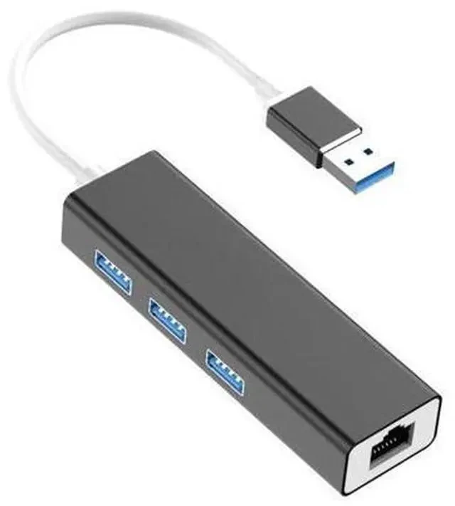 Alt view image 5 of 7 - 4 in 1 Multi USB Hub 3 0 For Laptop PC Computer Accessories Adaptador USB Port Splitter To RJ45 USB 3.0 Hub Adapter Charger