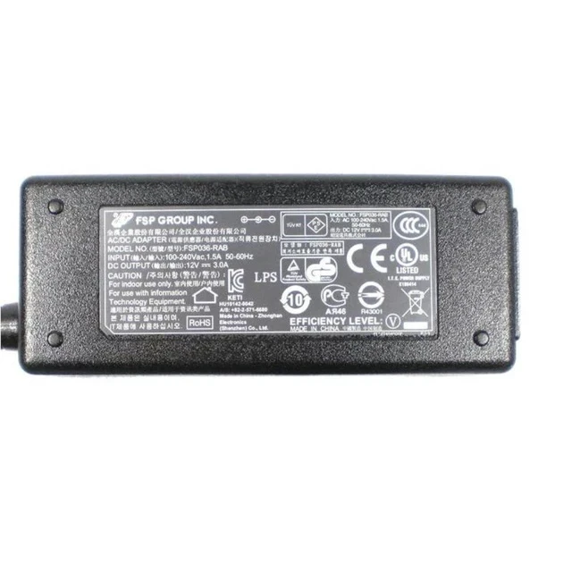 Alt view image 3 of 3 - 12V 3A 36W 5.5x2.5mm FSP FSP036-RAB FSP036-RBBN2 Switching Power Supply AC Adapter For Monitor Charger