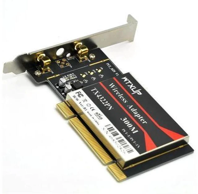 Alt view image 5 of 7 - for Broadcom BCM43224 802.11n 300Mbps Wireless Wi-Fi Card Desktop PCI WiFi Adapter Network Adapter for MAC/Windows 7/8/10