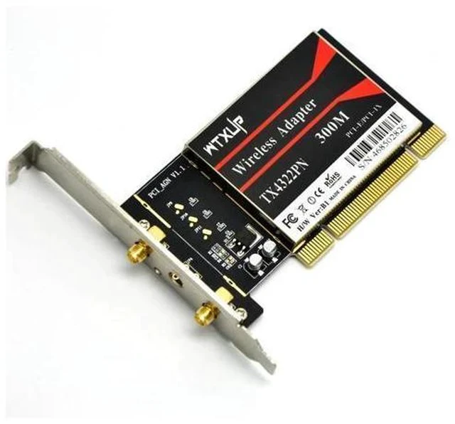 Alt view image 7 of 7 - for Broadcom BCM43224 802.11n 300Mbps Wireless Wi-Fi Card Desktop PCI WiFi Adapter Network Adapter for MAC/Windows 7/8/10