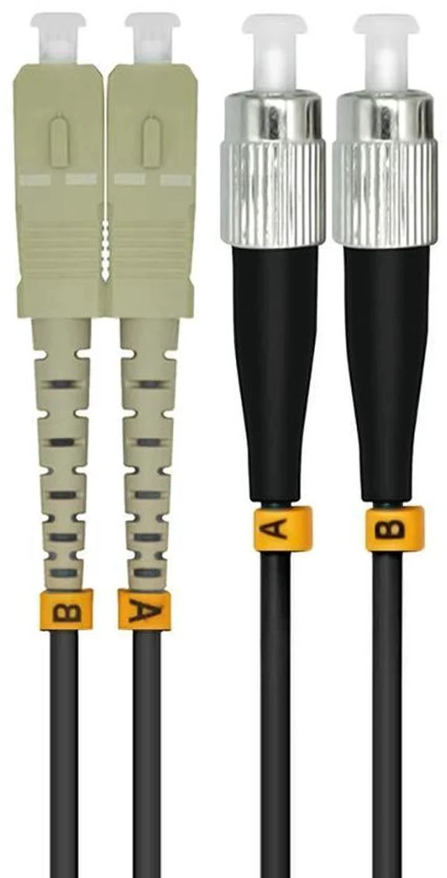 Alt view image 2 of 2 - 75m SC to FC 10G OM3 Outdoor Armored Duplex 50/125 Fiber Optic Cable Jumper Optical Patch Cord Multimode 75meters 245ft SC-FC