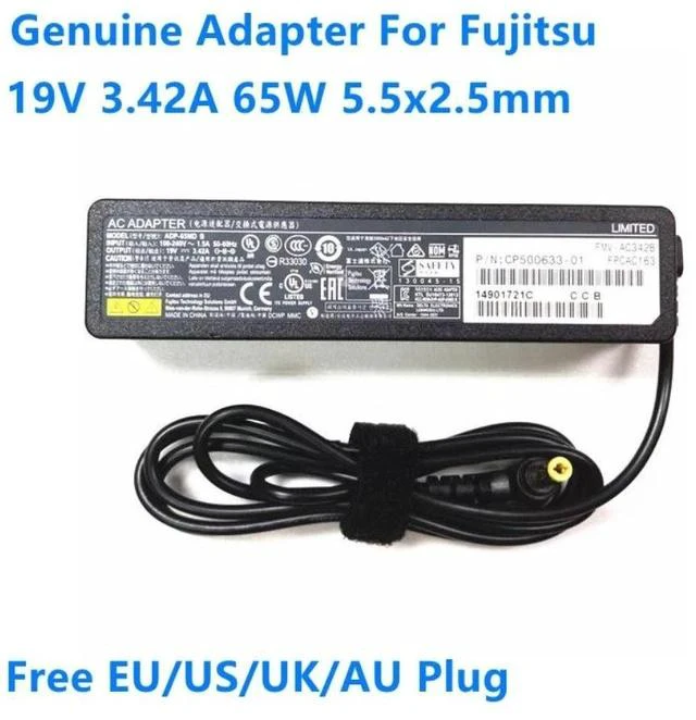 Alt view image 3 of 4 - 19V 3.42A 65W ADP-65MD B A13-065N2A PXW1934N AC Adapter For Fujitsu Lifebook E753 U772 C44 Laptop Power Supply Charger