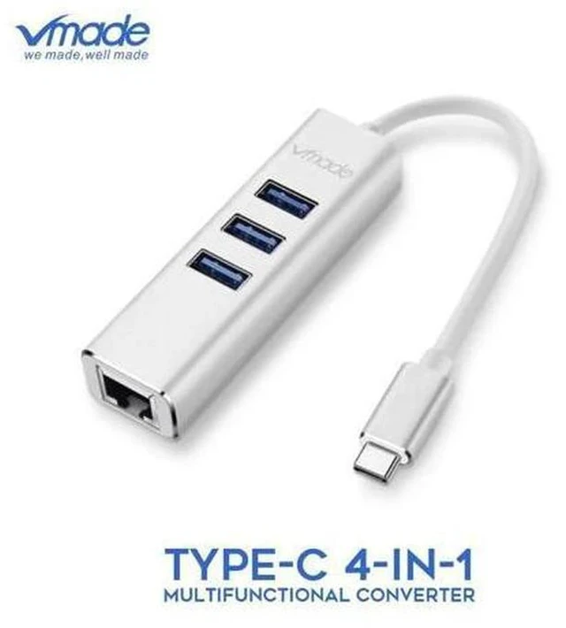 Main image of 3 in 1 Type C To USB 3.0 With Rj45 Gigat Ethernet Network USB C HUB Adapter Thunderbolt 3 For MacBook Pro P20