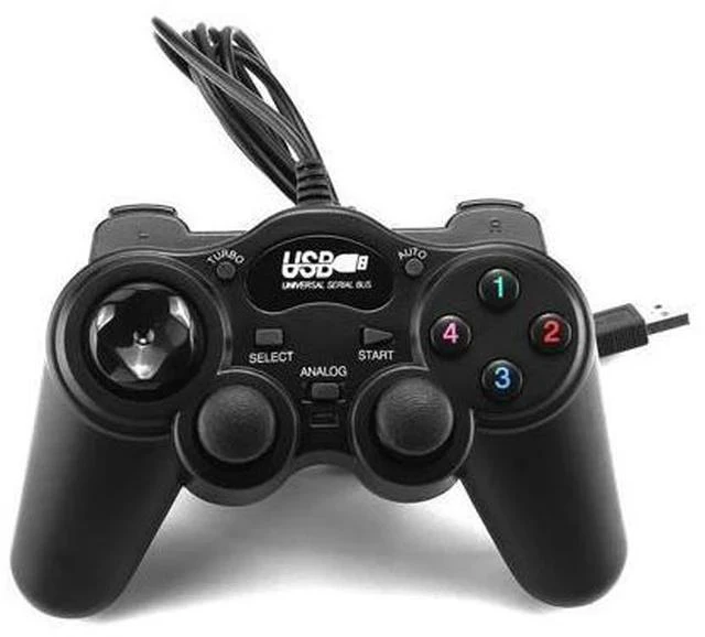 Main image of Gamepad USB Game Controller Gaming Joypad Joystick Control for PC Computer Laptop Win7/8/10/XP/Vista Black Game Console
