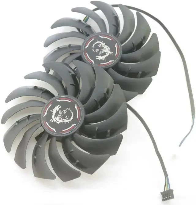 Alt view image 3 of 6 - PLD10010S12HH PLD10010B12HH 12V 0.40A 4Pin For MSI RX6600XT RX6700XT GAMING X Video Graphics Card Cooler Cooling Fan