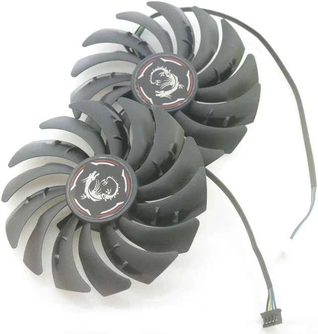 Alt view image 6 of 6 - PLD10010S12HH PLD10010B12HH 12V 0.40A 4Pin For MSI RX6600XT RX6700XT GAMING X Video Graphics Card Cooler Cooling Fan