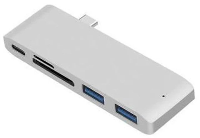Alt view image 5 of 7 - 5 in1 USB C Hub Multiports USB Adapter for Macbook Pro Type C to USB3.0 SD TF Card Reader Adapter for 13/15inch MacBook Pro 2016