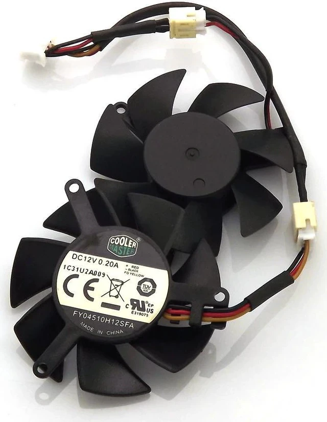 Alt view image 3 of 3 - FY04510H12SAA 12V 0.2A 4Pin 3Wire 45mm 39*39*39mm For MSI R6450 6570 6670 Graphics / Video Card Cooler Cooling Fan