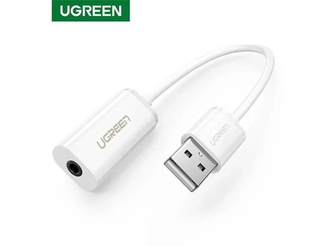 Alt view image 6 of 7 - Sound Card External 3.5mm USB Adapter USB to Headphone Speaker Audio Interface for Computer PS4 USB Sound Card