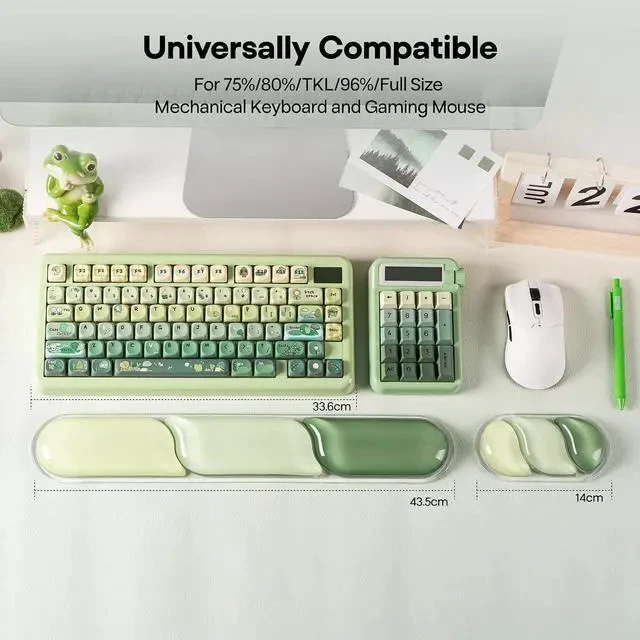 Alt view image 7 of 7 - AegisSil Keycap Set+CloudGel Wrist Rest for Keyboard and Mouse