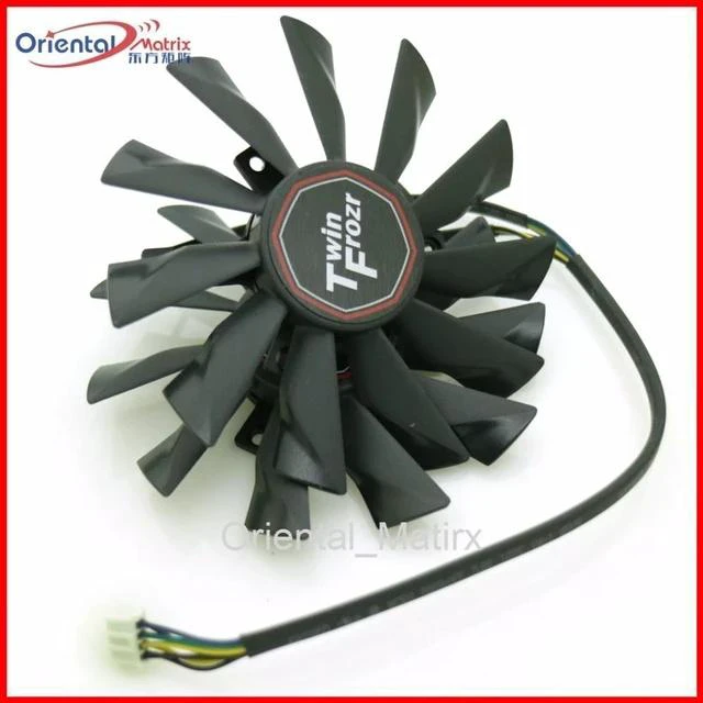 Main image of 2pcs/lot PLD10010S12HH 12V 0.40A For MSI R7-260X R9-290X R9-280X R9-270X Twin Frozr Graphics Card Fan