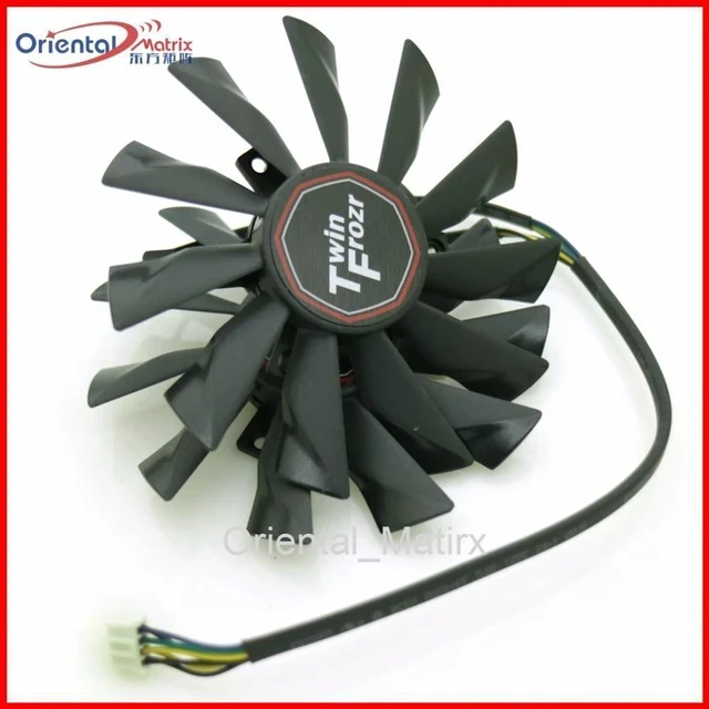 Alt view image 7 of 7 - 2pcs/lot PLD10010S12HH 12V 0.40A For MSI R7-260X R9-290X R9-280X R9-270X Twin Frozr Graphics Card Fan