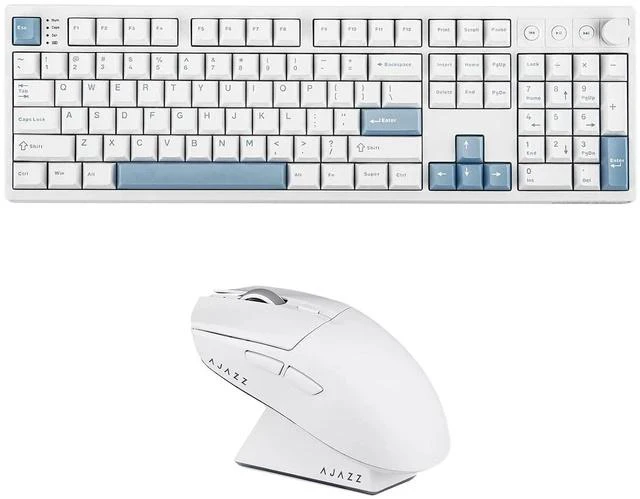 Main image of Vibe108 Full Size Mechanical Keyboard with AJAZZ AJ139 V2 MC Gaming Mouse with Charging Base
