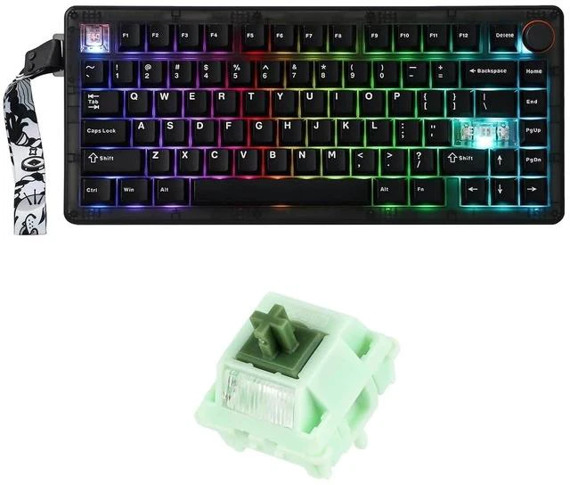 Main image of CIDOO QK75 VIA Programmable 75% Compact Keyboard with KiiBoom Matcha Latte V2 Linear Mechanical Swit