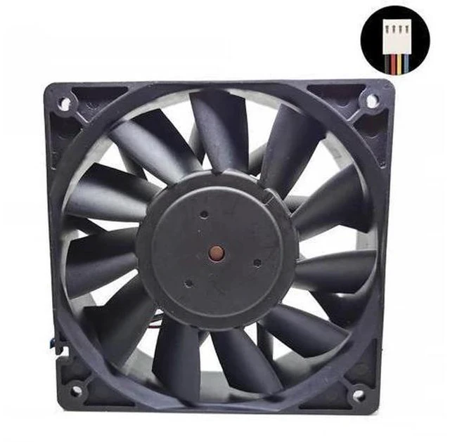 Alt view image 3 of 4 - for delta PFC1212DE PFB1212UHE 120*120*38 mm 12038 1238 12CM DC 12V 4.80A 5500 RPM 252.85 CFM server inverter cooling fan
