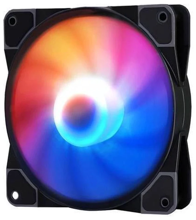Alt view image 3 of 7 - Ice 120 mm RGB Case Fan True RGB Color Ultra Quiet Cooling Fan with Hydraulic Bearing Standard Size 120mm Case Fan