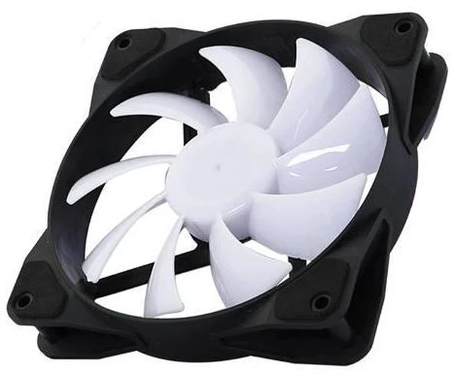 Alt view image 4 of 7 - Ice 120 mm RGB Case Fan True RGB Color Ultra Quiet Cooling Fan with Hydraulic Bearing Standard Size 120mm Case Fan