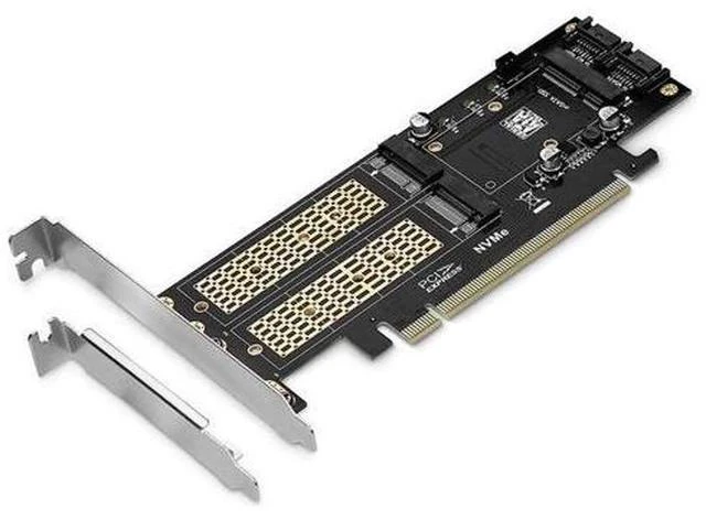 Main image of 3 in 1 NGFF and MSATA SSD Adapter Card,M.2 NVME to PCIE/M.2 SATA SSD to SATA III/MSATA to SATA Adapter for 2280/2260