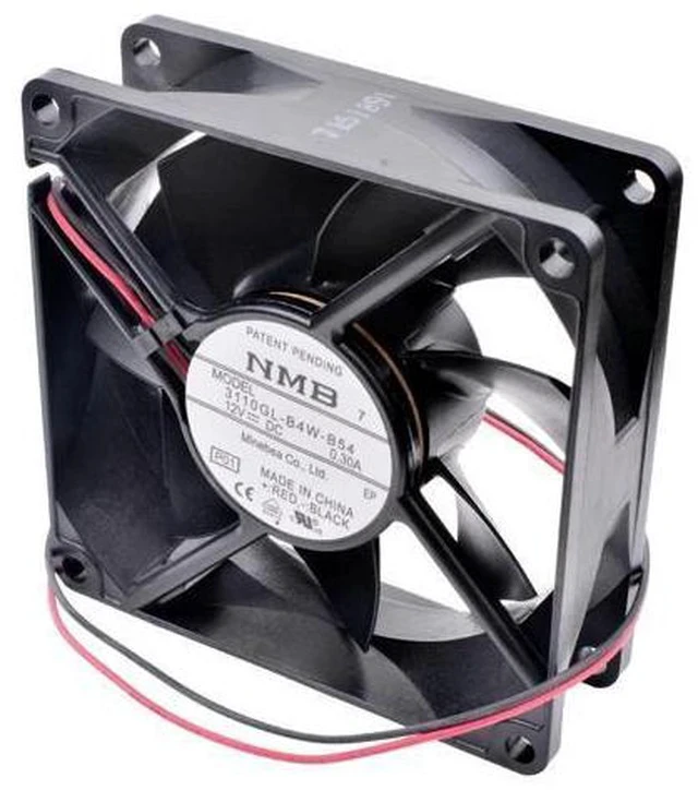 Alt view image 2 of 4 - 3110GL-B4W-B54 80mm fan 80x80x25mm 8cm 8025 12V 0.30A power switch chassis repair replacement cooling fan