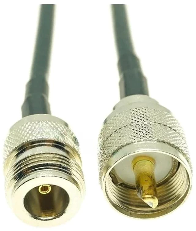 Alt view image 2 of 2 - LIHUA N Type Female to UHF PL259 PL-259 Male R/F Pigtail Jumper RG58 Adapter Cable(1Pcs 12inch)