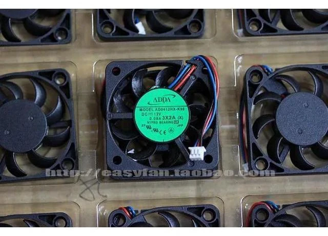 Alt view image 4 of 6 - AD0412HX-K96 4cm 40mm fan 4006 12V 0.08A 3-wire slim and quiet cooling fan