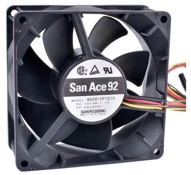Alt view image 5 of 7 - 9G0912P1G10 9cm 9238 9038 90mm fan 12V 1.1A 4-wire 4pin PWM double ball bearing large air volume cooling fan