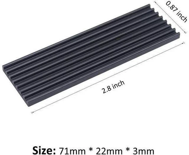 Alt view image 3 of 7 - 2 Pack PCIe NVMe M.2 SSD Heatsinks Cooler with Nano Silicone Thermal Pad