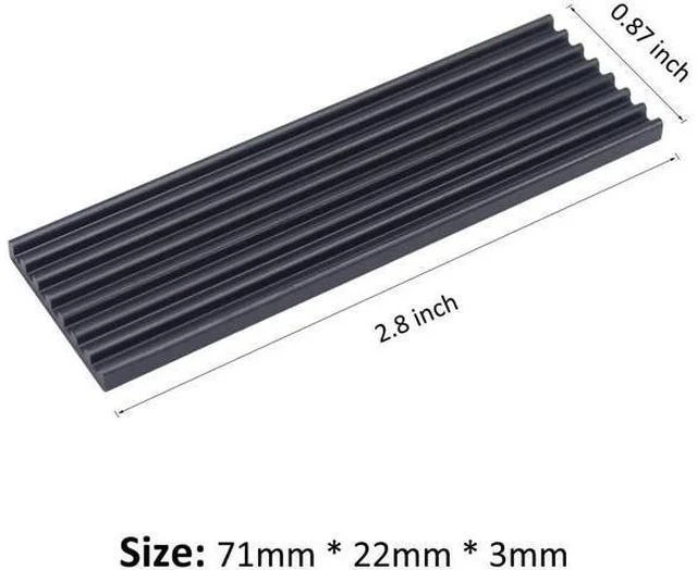 Alt view image 7 of 7 - 2 Pack PCIe NVMe M.2 SSD Heatsinks Cooler with Nano Silicone Thermal Pad