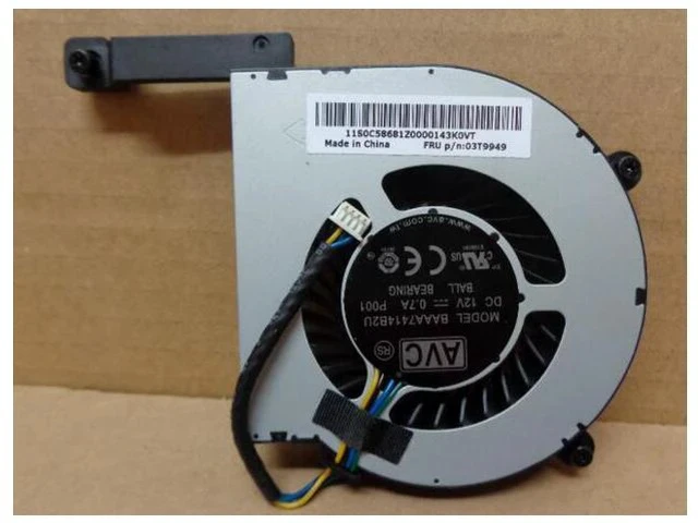 Alt view image 3 of 3 - AVC BAAA7414B2U P001 12V 0.7A 4 Wires 4 Pins Connector P/N:03T9949 notebook, laptop Fan
