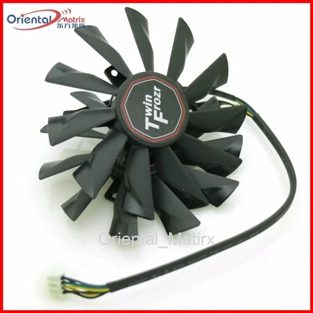 Alt view image 4 of 7 - 2pcs/lot PLD10010S12HH 12V 0.40A For MSI R7-260X R9-290X R9-280X R9-270X Twin Frozr Graphics Card Fan