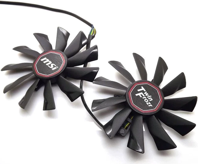 Alt view image 5 of 7 - 2pcs/lot PLD10010S12HH 12V 0.40A For MSI R7-260X R9-290X R9-280X R9-270X Twin Frozr Graphics Card Fan