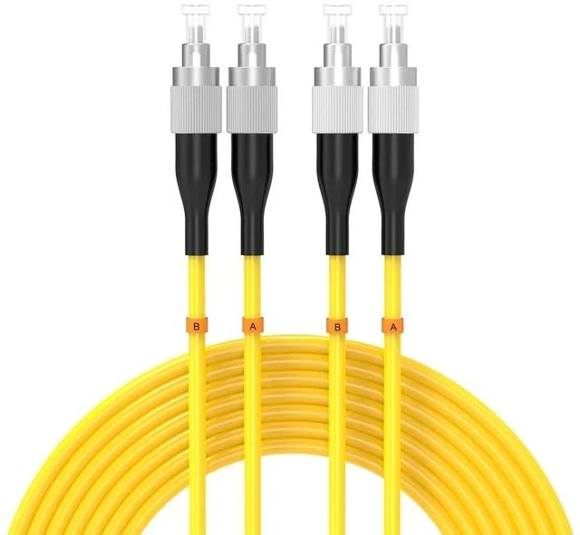 Alt view image 7 of 7 - 35Meters 115ft FC/UPC-FC/UPC Single-Mode Fiber Optic Cable FC to FC OS2 Jumper Optical Patch Cord Duplex 9/125um Yellow FC-FC
