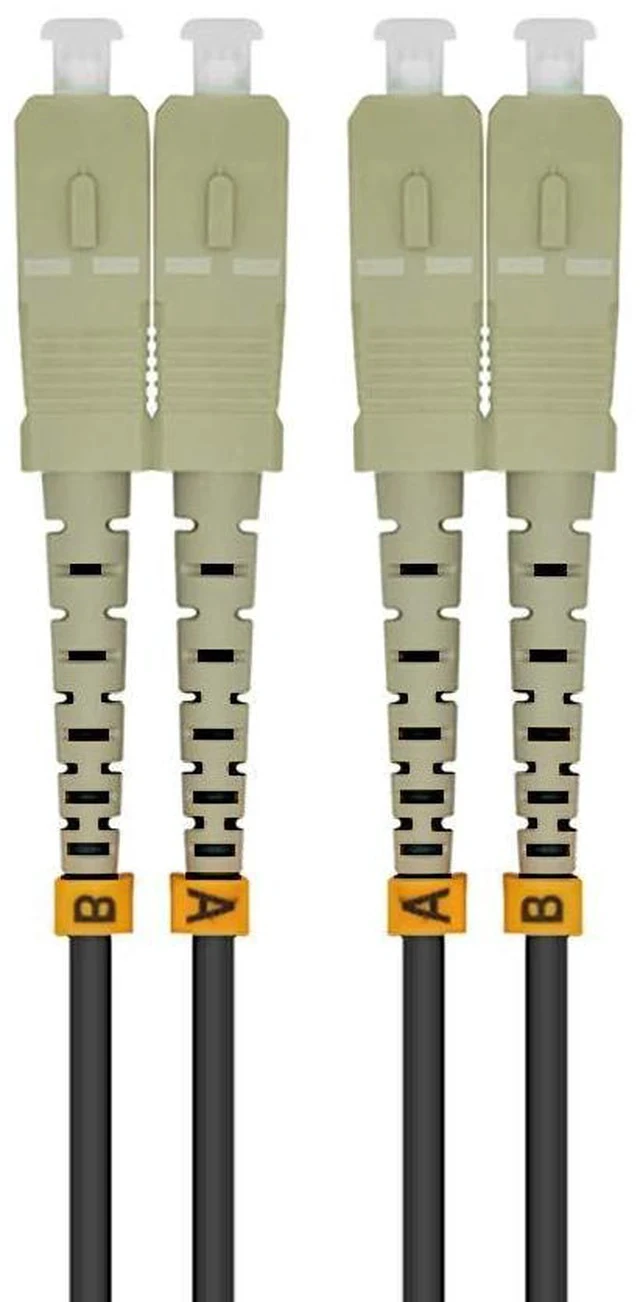 Alt view image 2 of 2 - 75m SC to SC 10G OM3 Outdoor Armored Duplex 50/125 Fiber Optic Cable Jumper Optical Patch Cord Multimode 75meters 245ft SC-SC