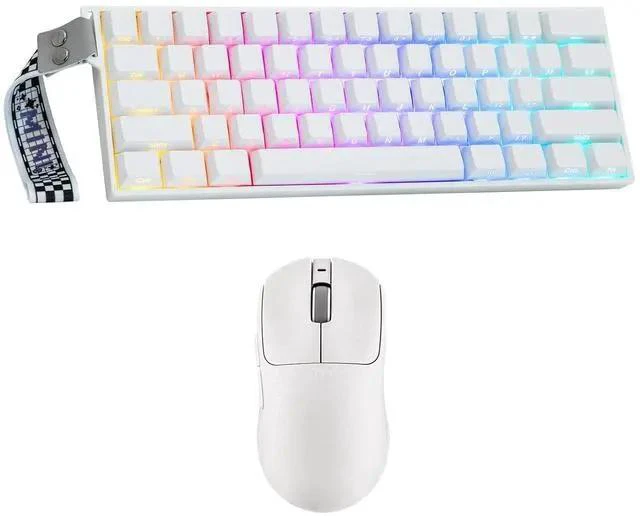 Main image of Mini60 HE PRO Hall Effect Keyboard with AJ199 Lightweight Gaming Mouse with Carbon Fiber Shell