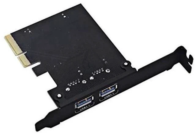 Alt view image 3 of 5 - TOTOVIN PCI-E PCI Express to USB 3.1 Gen 2 (10 Gbps) Type A+Type C Expansion Card Asmedia Chipset for Windows 7/8/8.1/10/Linux Kernel (Type A+Type C)
