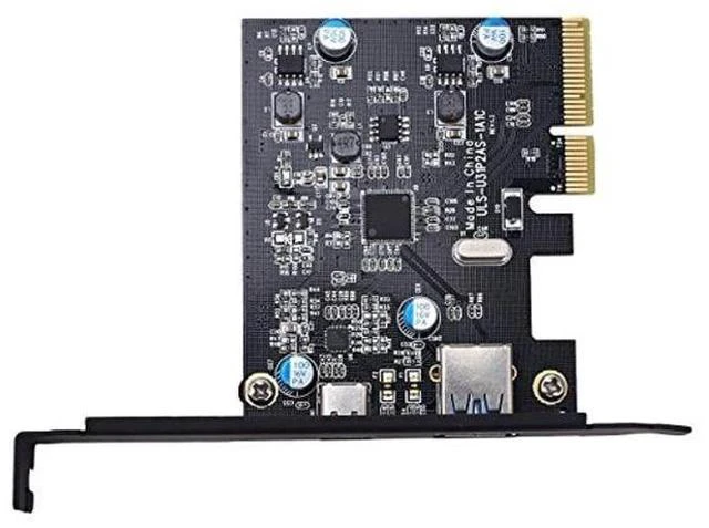 Alt view image 4 of 5 - TOTOVIN PCI-E PCI Express to USB 3.1 Gen 2 (10 Gbps) Type A+Type C Expansion Card Asmedia Chipset for Windows 7/8/8.1/10/Linux Kernel (Type A+Type C)