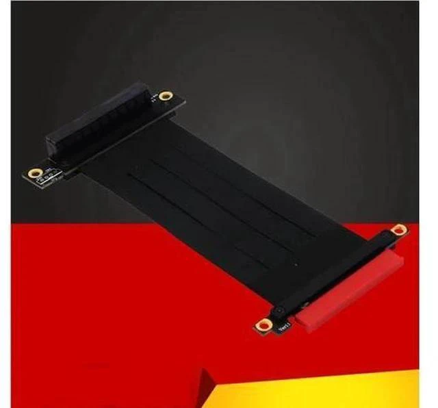 Main image of PCIE X8 Riser Cable PCI Express Extension Cable PCIe 3.0 8Gbps X8 to x8 Port Adapter Connector 270 Degree Reverse PCI-E Extender