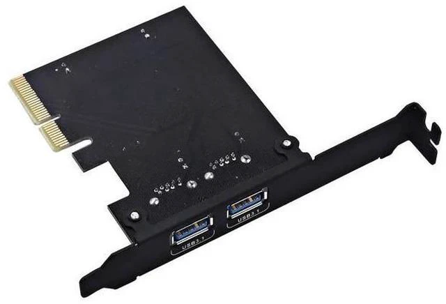 Alt view image 2 of 6 - TOTOVIN PCI-E PCI Express to USB 3.1 Gen 2 (10 Gbps) Type A+Type C Expansion Card Asmedia Chipset for Windows 7/8/8.1/10/Linux Kernel (Type A+Type C)