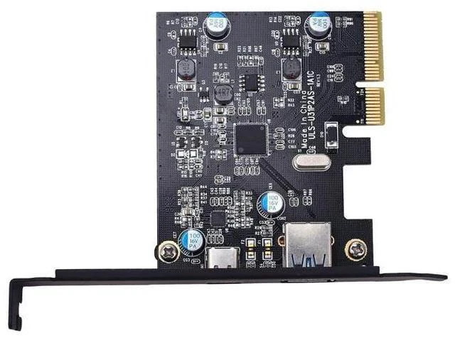 Alt view image 3 of 6 - TOTOVIN PCI-E PCI Express to USB 3.1 Gen 2 (10 Gbps) Type A+Type C Expansion Card Asmedia Chipset for Windows 7/8/8.1/10/Linux Kernel (Type A+Type C)